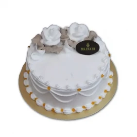 Send vanilla round shape photo Cake to Bangladesh